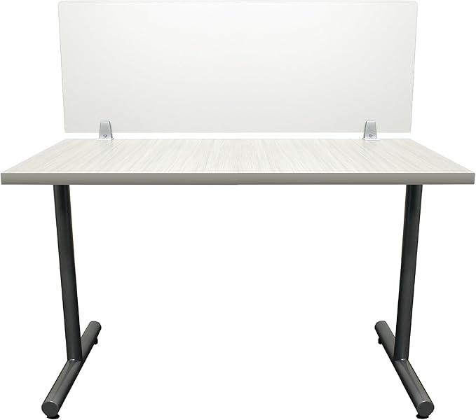 OBEX Frosted Acrylic Desk Mounted Privacy Panel, 18" x 48", Frosted