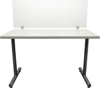 OBEX Frosted Acrylic Desk Mounted Privacy Panel, 12" x 30", Frosted