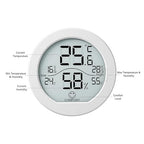 Digital Hygrometer 3 Pack Room Thermometer and Humidity Gauge LCD Hygrometer with Max and Min Records (White)