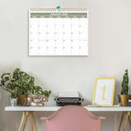 2026 Calendar- Wall Calendar 2026-2027 Runs from January 2026 to June 2027-18 Months Calendar with Thick Paper for Home or Office, 8.5 x 11 Inches, Green