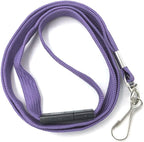 Lanyard Light Purple Lanyards Neck Flat Premium Breakaway Badge Lanyard with J-Hook for ID Nametag Badge Holder