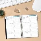 2026 Daily & Monthly Planner - One Page Per Day, Daily Planner from January 2026 to December 2026, Planner 2026 with 12 Monthly Tabs, 6.4" x 8.5", Black