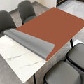 Zinkooat Leather Table Cover,1.8mm Thick,42x72 Inch Table Protector,Table Protector for Dining Room Table,Dining Table Cover,Table Cover Protector,Padded Table Protector(Brown+Gray,42x72)