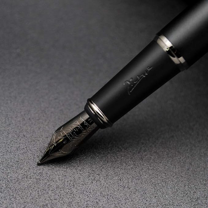 czxwyst Picasso 916 Malage Fountain Pen Original Box New Version (Sunset Gray, Medium Nib 0.7mm)