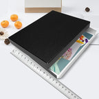 Lineco Museum Archival Storage Box, 13.75x19.75x1.5 in. Drop Front Design. Acid-Free with Metal Edge. Organize Photos, Pictures, Prints, Documents, Crafts, DIY. Black, 1 Pack