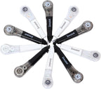 WISOPTUS 19.69ft Correction Tape Pen, 10-Count Pack, Dry Instantly, Stretch Resistant, not Easy to Break, as Smooth as Writing, Perfect for School, Office Supplies, Black White