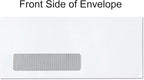 1000#10 Custom Printed Envelopes, White, Single Left Window, Self Seal, Security Tinted, Text and Logo Customization, Size 4-1/8 x 9-1/2 Inches, 24 LB