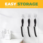 KMOSENIA Cleaning Brush, 5 Pcs Hard Bristle Crevice Cleaning Brush, Grout Brush, Scrub Brush for Tile Grout Crevice, Gap Cleaning Tools for Bathroom Kitchen Toilet Window Track (5, Black)