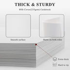 White Cardstock 8.5 x 11"Inch, 80lb Cardstock Paper, 30 Sheets Card Stock Paper 8.5 x 11 White, Heavy Thick Cardstocks Printer Papers for Invitations, Menus, Weddings, DIY Cards, Scrapbooking.