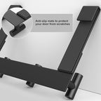 PMMASTO No-Drill Extra Long Shower Hooks, Fits 3/8" Thick Door, Heavy Duty Stainless Steel Towel Hooks for Frameless Glass Shower Door, Holds Bathrobe Towel (Black, 3 T-Hooks)