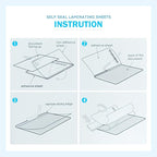 Uinkit 25Pack 4"x6" Self Seal Laminating Pouches, 10Mil Double-Sided for Recipe Cards & Photos, Waterproof Thick Plastic Sleeves to Preserve Pictures, Index Flashcards, Menus