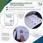 OfficeGear Shelf Edge Barcode Price Ticket Labels 32-up [25 Sheets - 800 Pack] 37x52mm Custom Printable A4 120gsm Card Micro-Perforated Non-Adhesive Merchandise Tag Includes Design Template