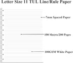 (3-Pack) Letter Size Discbound Refill Paper, 11 Disc Paper Refill for Note-Taking System Discbound Planner, 300Sheets / 600Pages Discbound Paper, 100gsm, White, 8.5'' x 11''