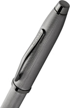 Cross Century II Polished Slate Gray Engraved Diamond Pattern with Slate Gray PVD Appointments Ballpoint Pen
