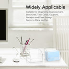 2 Pack Index Card Display Stand 3x5 Acrylic Card Holder for Desk File Note 4x2.4x5.4 Inch Clear Postcard Stand Index Card Rack Acrylic Business Card Stand for Office Business Classroom (No Card)