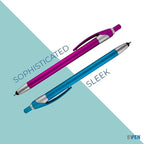 Personalized with Your Custom Logo or Text Pens-Pack of 300- for Marketing, Parties, and Events, 2 in 1 Capacitive Stylus & Ballpoint Pen Compatible with Touchscreen Devices, Black Ink, Blue Pens