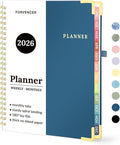 2026 Planner, Forvencer Calendar Planner Weekly and Monthly, Jan 2026-Dec 2026, 6" X 8", Hardcover Agenda Book, Daily Journal Organizer with Inner Pocket, Notebook for Office School, A5, Navy Blue