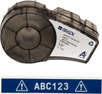 Brady Authentic (M21-500-595-BL) All-Weather Vinyl Label for Indoor/Outdoor ID, Lab and Equipment Labeling, White on Blue- For M210, M210-LAB, M211, BMP21-PLUS and BMP21-LAB Printers, .5" W, 21' L