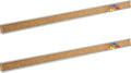 Corksidol Bulletin Bar Strip, Cork Board, Cork Strips, 48" x 1", Classroom, Office, Walls, Cubicle, Aluminum Frame,Include Pins and Adhesive Strip, 2 Pack, (Silver)
