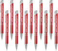 Yucold Customized ballpoint pens in bulk, personalized ballpoint pens with free engraving, for use in companies, enterprises, graduation anniversaries (Red,130)
