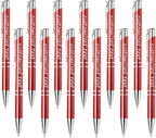 Yucold Customized ballpoint pens in bulk, personalized ballpoint pens with free engraving, for use in companies, enterprises, graduation anniversaries (Red,13)