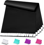 Metronic Poly Mailers 14.5x19 200Pcs Black, Large Shipping Bags for Clothing, Strong Adhensive Mailing Bags Shipping Envelopes Bags for Small Business