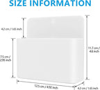 LGCLGY White Magnetic Pencil Cup, White Locker Organizer, Pencil Storage Cup with Strong Magnet, Marker/Pen Basket for Whiteboard, Refrigerator, Locker Accessories, School and Office Supplies