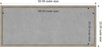 Amanti Art Silver Framed Magnetic Board 22x50 Oversize Vision Board for use with Magnets, 100% Metal Sheet to Display Items as Office Decor or for Home Organization in mudroom, Kitchen or Kids Room