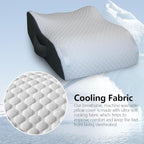 BlissfulNest Leg Elevating Pillow Leg Elevation Pillow for Legs/Knee/Ankle Post Surgery Memory Foam Cooling Fabric Eases Legs/Feet/Calves Pressure Speeds Post Surgery Recovery