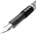 EYEYE Disposable Fountain Pens, 8 Pack 3 Colors Fine Point Pens Stainless Steel Nib, Fountain Pens Smooth Writing for Journaling, Drafting, Sketching, Doodling & Office Supplies