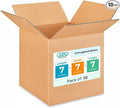 IDL Packaging - B-777-10 Cube Corrugated Shipping Boxes 7"L x 7”W x 7"H (Pack of 10) - Excellent Choice of Sturdy Packing Boxes for USPS, UPS, FedEx Shipping