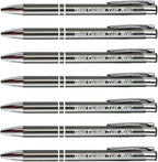 HH-STUDIO CUSTOM 50 Promotional Metal Ballpoint Pen Engraved With Your Logo Company Info or Message