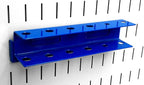 Wall Control Screwdriver Holder Bracket Slotted Metal Pegboard Accessory Slotted Tool Board - Blue