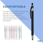 Personalized With your Custom Logo or Text Pens-Pack of 300- for Marketing, Parties, and Events, 2 in 1 Capacitive Stylus & Ballpoint Pen Compatible With Touchscreen Devices, Black Ink,Rose Pens