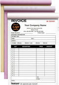 Custom Invoice Book in 3-Part /2-Part Receipt Book with Carbon Copies Personalized Carbonless Service Invoice Form Books Sales Order Book with Company Name Logo Address,E-Invoice Book with Logo
