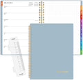 SUNEE 2026 Planner, Weekly and Monthly Calendar Planner, January 2026-December 2026, Daily Agenda with Tabs, Note Pages, Spiral Binding, 8.5"x11", Blue