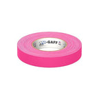 1" Width ProTapes Pro Gaff Premium Matte Cloth Gaffer's Tape With Rubber Adhesive, 50 yds Length x, Fluorescent Pink (Pack of 1)