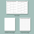 POPRUN Planner 2025-2026 (Large - 8.5'' x 10.5'') Academic Weekly Calendar (July 2025 - June 2026) with Hourly Time Slots, Monthly Tabs, 100GSM Thick Papers, Leather Soft Cover - Green