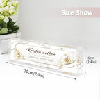 Desk Name Plate Personalized, Custom Name Plates for Desks, Office Desk Decor, Unique Clear Acrylic Glass Block, Personalized Office Gifts for Women Men Coworkers Boss Teachers, Appreciation Gifts