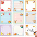 Lovarywow Corgi Sticky Notes Gifts - 9Pack Cute Sticky Notes 3x3 Cartoon Corgi Gifts for Corgi Lovers Corgi Notepads Funny Dog Post Pads for Women Office School Supplies 450 Sheets