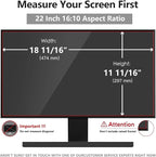 Pozlle 22 Inch Computer Privacy Screen Shield [2 Pack] for 16:10 Widescreen Desktop Monitor - Anti-Glare Blue Light Privacy Filter and Anti Spy Privacy Screen Protector Film