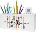 Exqcom Lake Decor Pen Pencil Holder, Lake House Decor, Lakes Gifts for Women Men, Retro Colorful Paddle Pencil Pen Holder Organizer for Home Office Desk Accessories