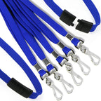 Ollain 25 Pack Breakaway Lanyard with J-Hook Bulk Flat Lanyards for Name tag ID Badges (Blue, Breakaway 25 Pack)