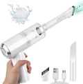 Auloea Mini Car Vacuum Cleaner(4500 pa) Portable Cordless Rechargeable,Tiny Handheld Vacuum, Computer Hand Vacuum for Keyboard and Laptop, Mini Hand Held Vac for Car and Home /V01/White