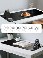 Mouse Pad, Office Desk Mat, Large Gaming Mousepad with Superior Micro-Weave Cloth, XXL Desk Pad with Stitched Edges, Non-Slip Writing Pad for Gamer, Laptop, Work & Home