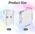 MveLwodx 25 Pcs White Cubicle Clips for Fabric Walls, Cubicle Hooks Cubical Office Accessories for Works, Cork Board Fabric Clips for Hanging Desk Organization Picture Note Memo Office Photos Wall
