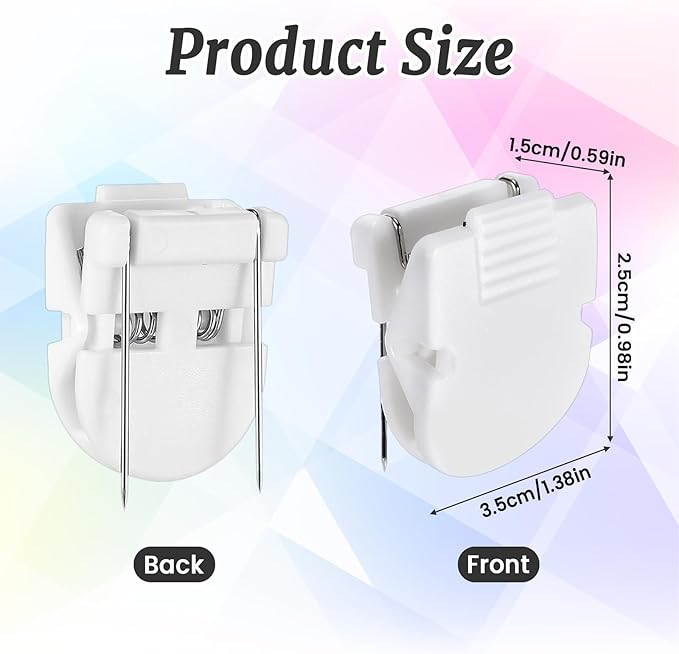 MveLwodx 25 Pcs White Cubicle Clips for Fabric Walls, Cubicle Hooks Cubical Office Accessories for Works, Cork Board Fabric Clips for Hanging Desk Organization Picture Note Memo Office Photos Wall