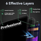 Mao Yeye 24 Inch Privacy Screen for 16:9 Widescreen Monitor, Eye Protection Anti Glare Blue Light Computer Monitor Privacy Filter