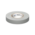 1" Width ProTapes Pro Gaff Premium Matte Cloth Gaffer's Tape With Rubber Adhesive, 11 mils Thick, 55 yds Length, Grey (Pack of 1)
