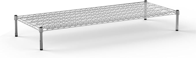 Regal Altair 24" Deep x 60" Wide x 8" Height Wire Shelving Kit | 1-Tier | NSF Commercial Storage Rack Unit
